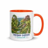 Trebah Garden Cornwall Artwork Design - Mug with Color Inside