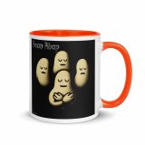 Bean Rhap – Mug with Color Inside orange 11oz right — Snack Tracks - The Ultimate Parody Album Collection