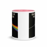 Dark Side of the Spoon – Mug with Color Inside pink 11oz front — Snack Tracks - The Ultimate Parody Album Collection