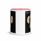 Bean Rhap – Mug with Color Inside pink 11oz front — Snack Tracks - The Ultimate Parody Album Collection