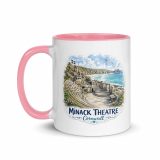 Minack Theatre Cornwalls Scenic Amphitheatre – Mug with Color Inside pink 11oz left — Cornish Treasures