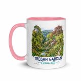 Trebah Garden Cornwall Artwork Design - Mug with Color Inside