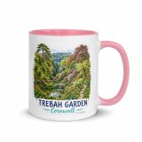 Trebah Garden Cornwall Artwork Design - Mug with Color Inside