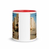 Wish You Were Beer – Mug with Color Inside red 11oz front — Snack Tracks - The Ultimate Parody Album Collection