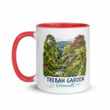Trebah Garden Cornwall Artwork Design - Mug with Color Inside