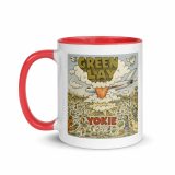 Green Lay Yokie Parody Mug with Color Inside – Mug with Color Inside red 11oz left — Snack Tracks - The Ultimate Parody Album Collection