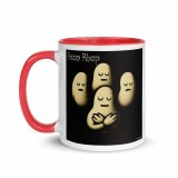 Bean Rhap – Mug with Color Inside red 11oz left — Snack Tracks - The Ultimate Parody Album Collection