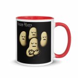 Bean Rhap – Mug with Color Inside red 11oz right — Snack Tracks - The Ultimate Parody Album Collection