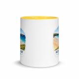 Holywell Bay Cornwall – Mug with Color Inside yellow 11oz front — Cornish Treasures