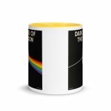 Dark Side of the Spoon – Mug with Color Inside yellow 11oz front — Snack Tracks - The Ultimate Parody Album Collection