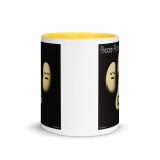 Bean Rhap – Mug with Color Inside yellow 11oz front — Snack Tracks - The Ultimate Parody Album Collection
