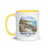 Minack Theatre Cornwalls Scenic Amphitheatre – Mug with Color Inside yellow 11oz left — Cornish Treasures