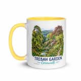 Trebah Garden Cornwall Artwork Design - Mug with Color Inside