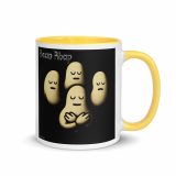 Bean Rhap – Mug with Color Inside yellow 11oz right — Snack Tracks - The Ultimate Parody Album Collection