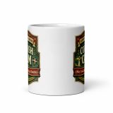 Cornish Calm – White Glossy Mug white 11oz front view — The Brutally Honest Collection
