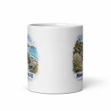 Minack Theatre Cornwalls Scenic Amphitheatre – White Glossy Mug white 11oz front view — Cornish Treasures