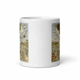 Green Lay Yokie Parody Mug – White Glossy Mug white 11oz front view — Snack Tracks - The Ultimate Parody Album Collection