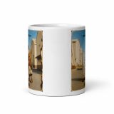 Wish You Were Beer – White Glossy Mug white 11oz front view — Snack Tracks - The Ultimate Parody Album Collection