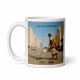 Wish You Were Beer – White Glossy Mug white 11oz handle on left — Snack Tracks - The Ultimate Parody Album Collection