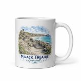 Minack Theatre Cornwalls Scenic Amphitheatre - White glossy mug