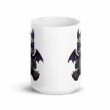 Ashfanf – White Glossy Mug white 15oz front view — Cursed Plush Co