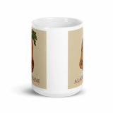 Aladdin Sane Carrot Parody Glass –White glossy mug – White Glossy Mug white 15oz front view — Snack Tracks - The Ultimate Parody Album Collection