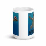 Nevermind the Donut mug – White Glossy Mug white 15oz front view — Snack Tracks - The Ultimate Parody Album Collection