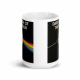 Dark Side of the Spoon – White Glossy Mug white 15oz front view — Snack Tracks - The Ultimate Parody Album Collection
