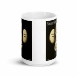 Bean Rhap – White Glossy Mug white 15oz front view — Snack Tracks - The Ultimate Parody Album Collection