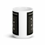 Unknown Snackers – White Glossy Mug white 15oz front view — Snack Tracks - The Ultimate Parody Album Collection