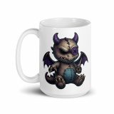 Ashfanf – White Glossy Mug white 15oz handle on left — Cursed Plush Co