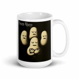 Bean Rhap – White Glossy Mug white 15oz handle on right — Snack Tracks - The Ultimate Parody Album Collection