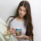 Wish You Were Beer – White Glossy Mug white 15oz woman — Snack Tracks - The Ultimate Parody Album Collection