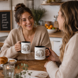 Emotionally Floppy – Cute Relatable Bunny Design - Mug with Color Inside