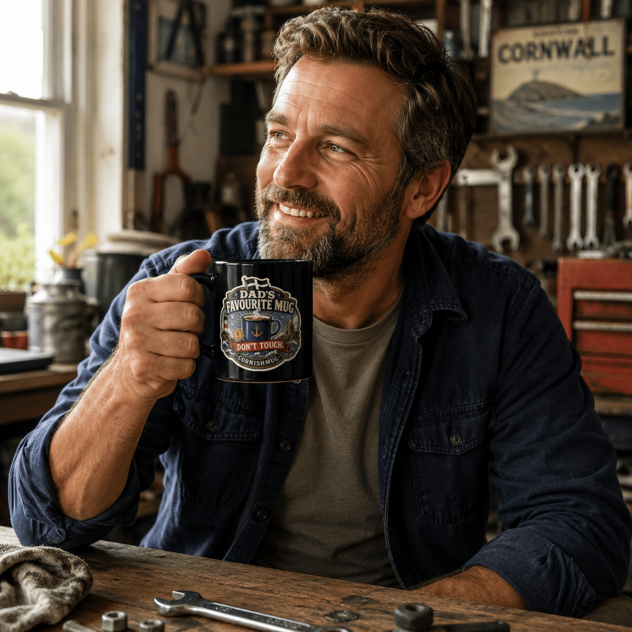 Dad’s Favourite Mug - Black Glossy Mug