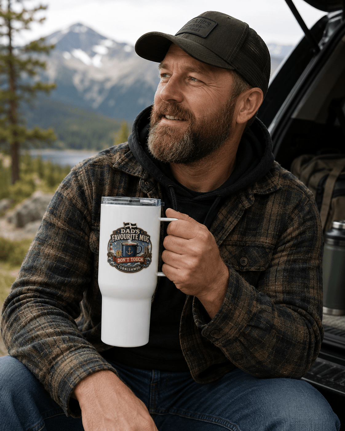 Dad’s Favourite Mug - Travel mug with a handle