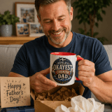 World’s Okayest Cornish Dad - Mug with Color Inside