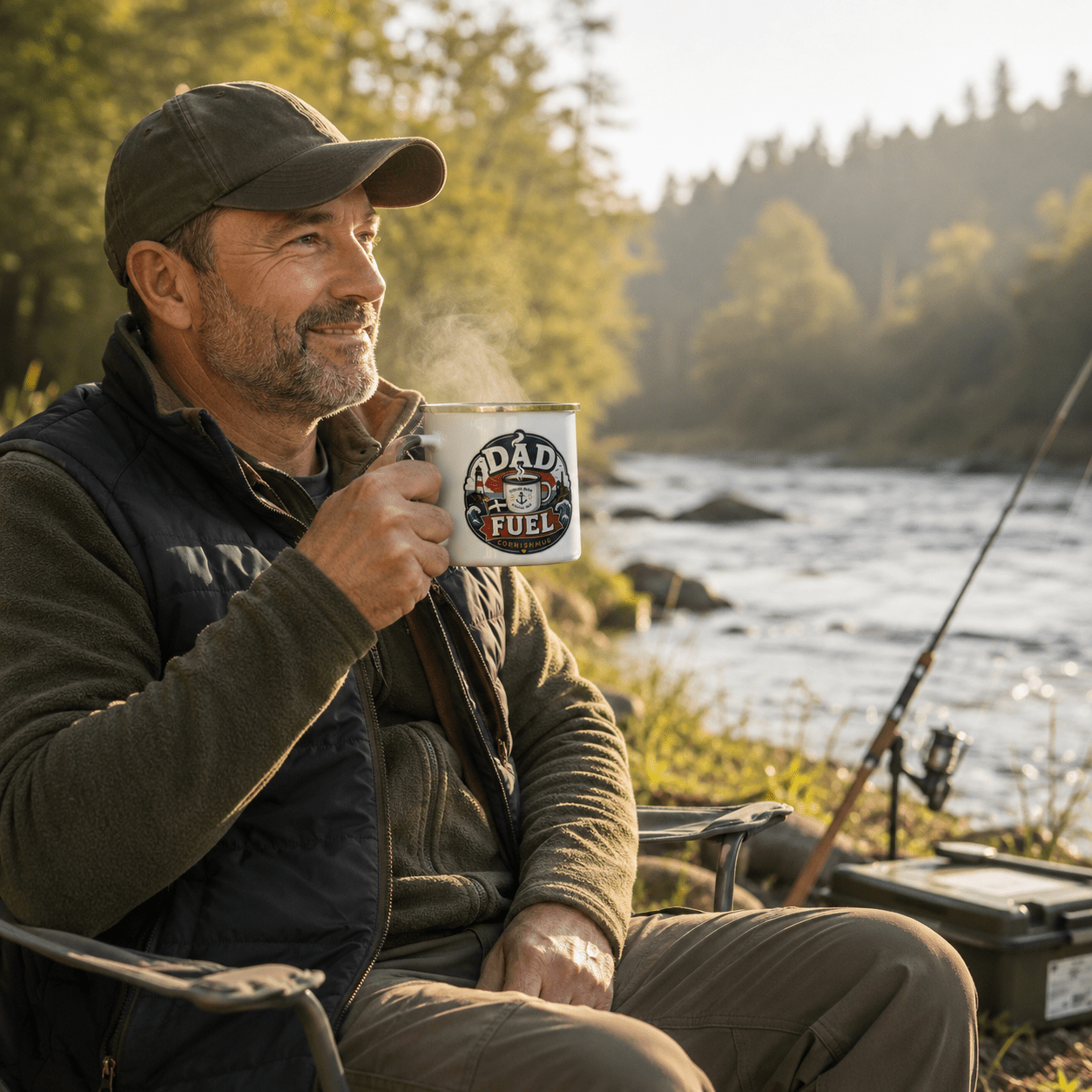 Dad Fuel - Enamel Mug