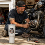 Dad Fuel - Travel mug with a handle