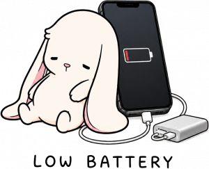 Low Battery Bunny
