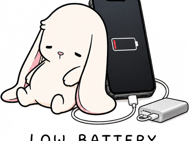 Low Battery Bunny