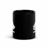 Too Soft For This – Black Glossy Mug black 11oz front — The Floppy Collection
