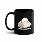 Too Soft For This – Black Glossy Mug black 11oz handle on left — The Floppy Collection