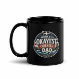 World’s Okayest Cornish Dad - Black Glossy Mug