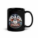 Dad Fuel - Black Glossy Mug