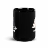 Low Battery Bunny – Black Glossy Mug black 15oz front — The Floppy Collection