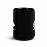 Too Soft For This – Black Glossy Mug black 15oz front — The Floppy Collection