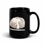 Emotionally Floppy – Black Glossy Mug black 15oz handle on right — The Floppy Collection