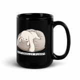 Emotionally Floppy – Black Glossy Mug black 15oz handle on right — The Floppy Collection