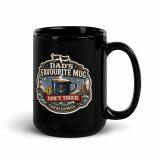 Dad’s Favourite Mug - Black Glossy Mug